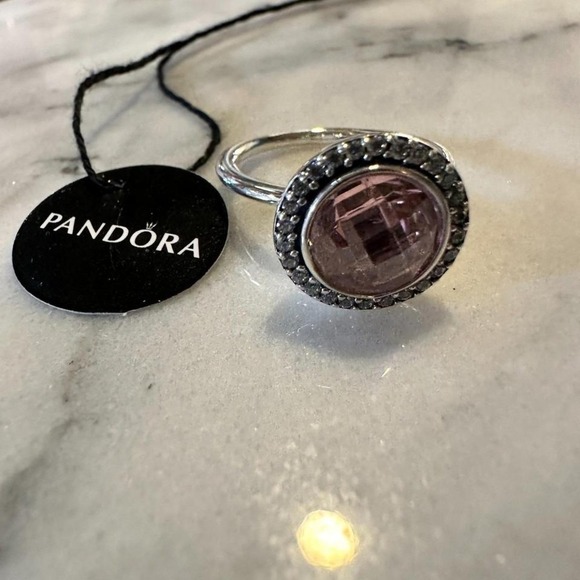 AUTHENTIC PANDORA BRILLIANT LEGACY PINK CZ RING 190904 SIZE 7 (54) - Picture 4 of 8